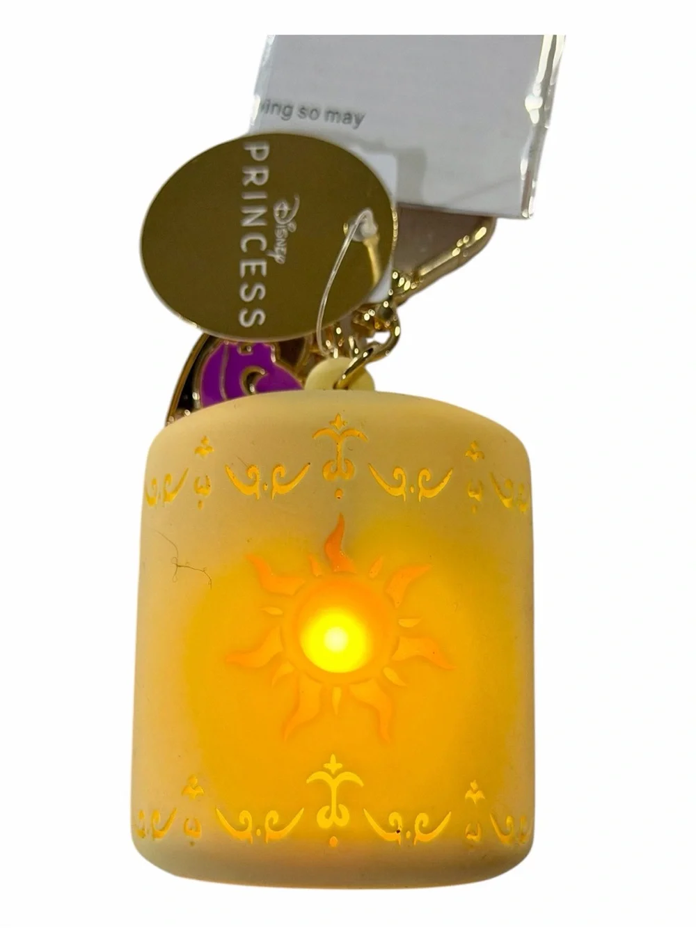 Bath & Body Works NWT Rapunzel Light Up Lantern. Yellow. Sanitizer Not Included.
